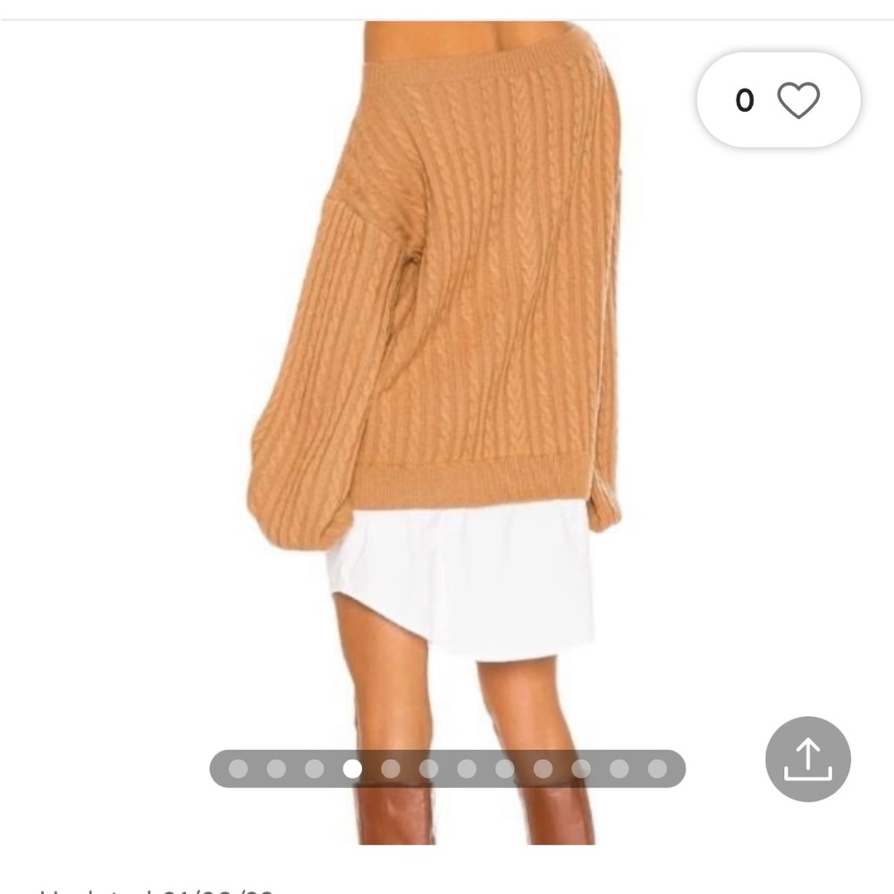Caroline Constas NY off the shoulder mini sweater dress